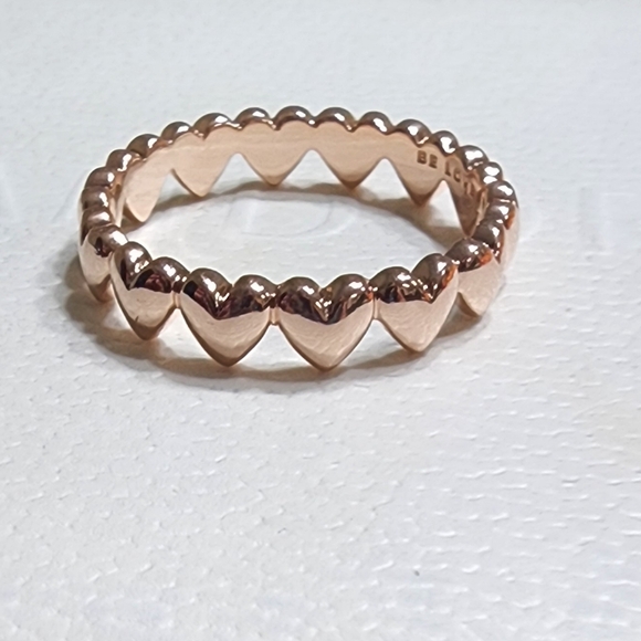 Pandora Row of Hearts Ring size 60 - Picture 2 of 10